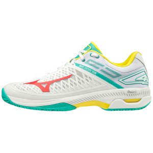 Mizuno Wave Exceed Tour 4 CC Mens Tennis Shoes Canada - White/Green